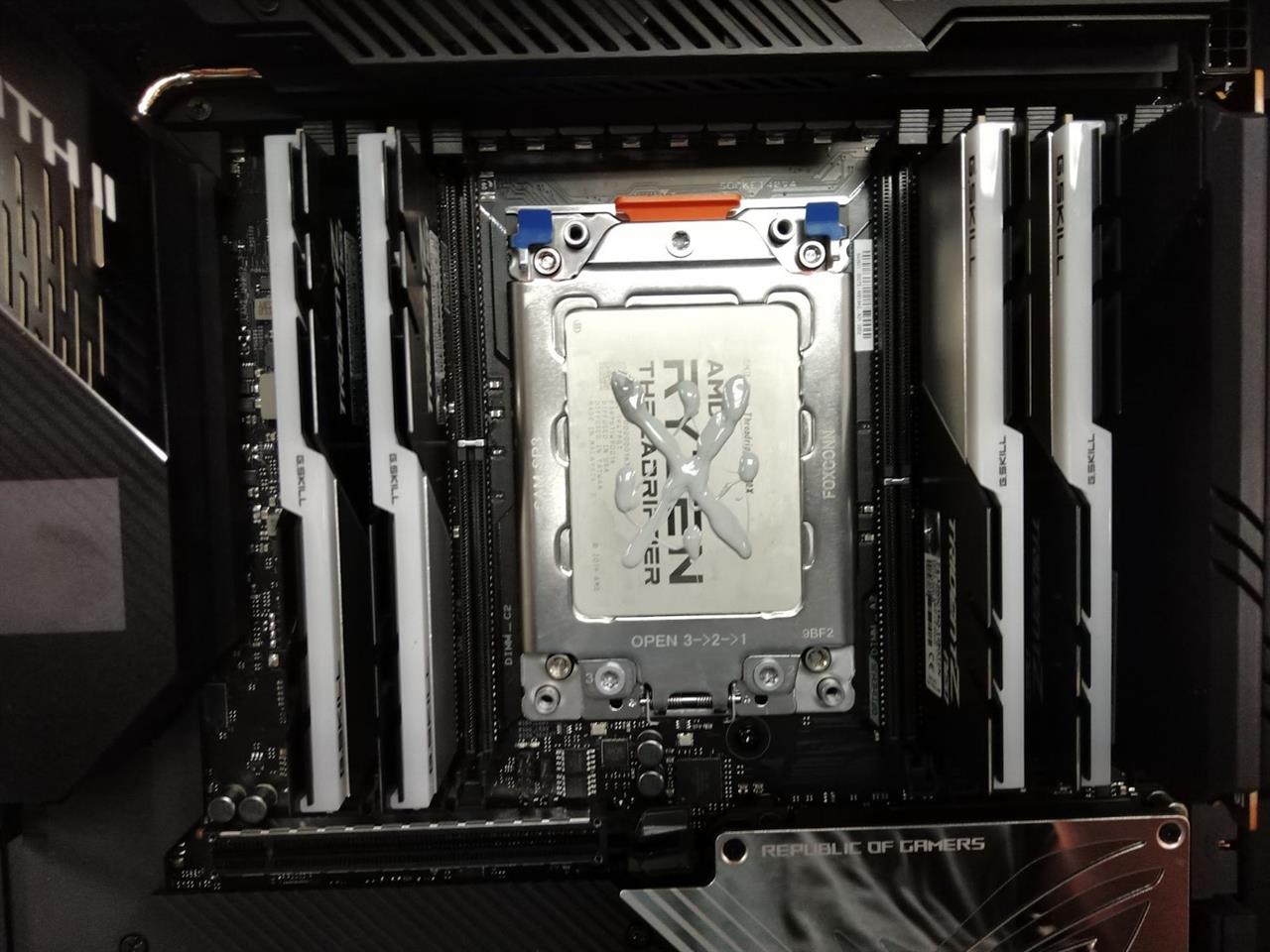 Thermal Paste Applied to CPU